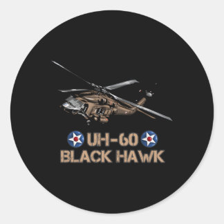 Militärflygplan, 60 Black Hawk Huey Helicopter Runt Klistermärke