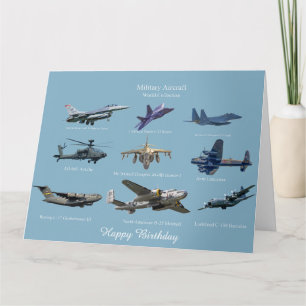 Militärflygplan i USA och Storbritannien Kort