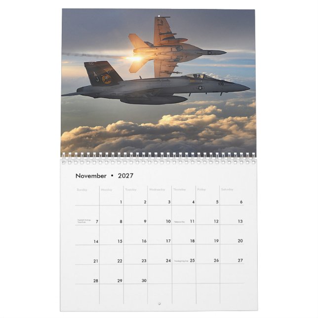 Militärflygplan Kalender (Nov 2027)