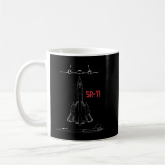 Militärflygplan Sr-71 Blackbird Usaf Pilot Gif.p Kaffemugg