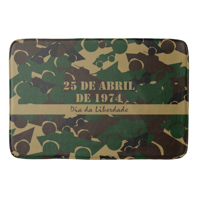 Militärfordons kamouflage mönster badrumsmatta (Framsidan)