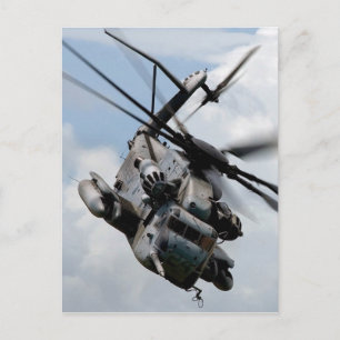 Militärförsvarshelikopter Vykort