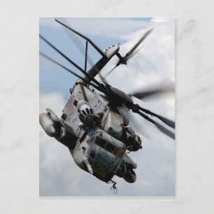 Militärförsvarshelikopter Vykort