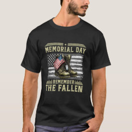 Militärkameran i Fallen Veteran T Shirt