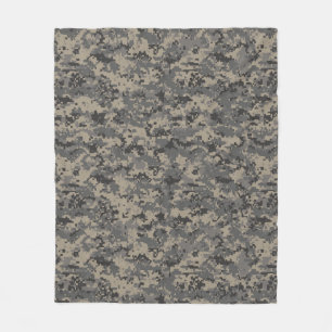 Militärkamouflage khaki grönt fleecefilt
