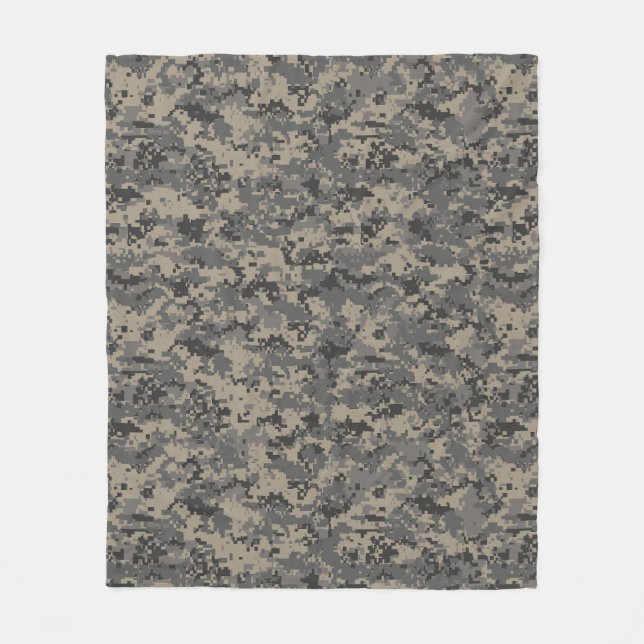 Militärkamouflage khaki grönt fleecefilt (Framsidan)