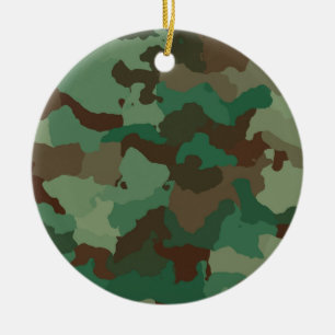 Militärkamouflage Mönster (väpnade styrkor) Julgransprydnad Keramik