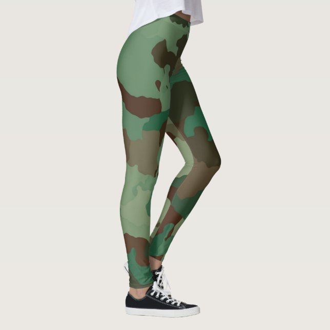 Militärkamouflage Mönster (väpnade styrkor) Leggings (Höger)