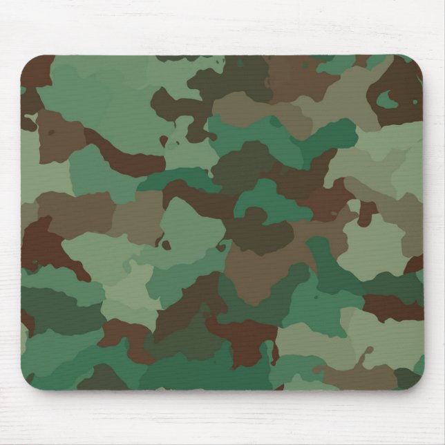 Militärkamouflage Mönster (väpnade styrkor) Musmatta (Framsidan)