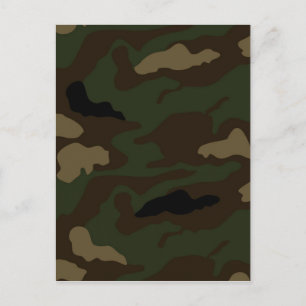 militärkamouflage mönster vykort