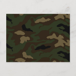 militärkamouflage mönster vykort