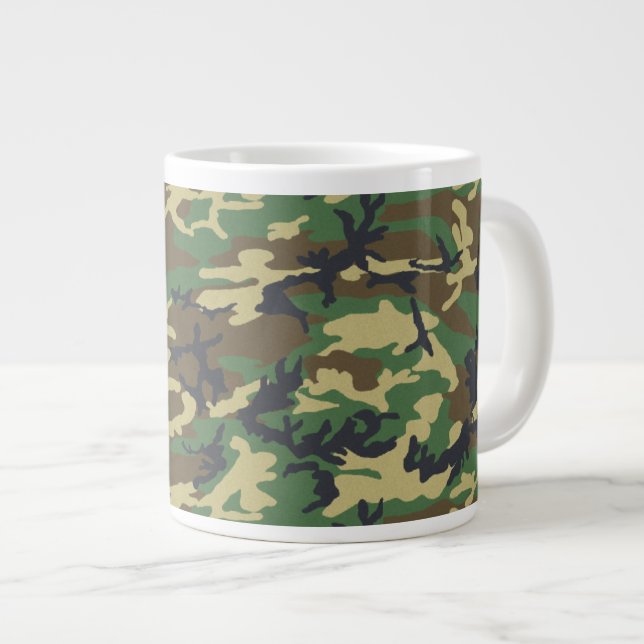 Militärkamouflage Mugg Jumbo Mugg (Framsida höger)