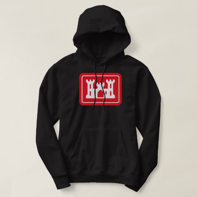 Militärkåren i Ingenjör DOD i Stater Hoodie (Design framsida)