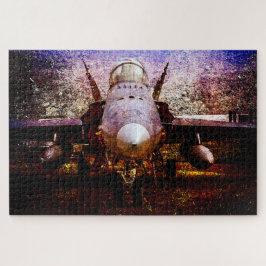 Militärkrigare Flygplan Pussel