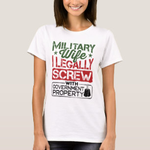 Militärmakerska med regeringen Egendom T Shirt