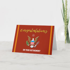 Militärmarinens försvarsemblem Pension Färg Kort