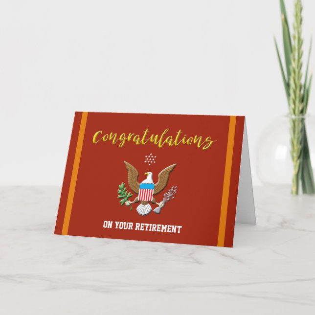 Militärmarinens försvarsemblem Pension Färg Kort (Framsida)