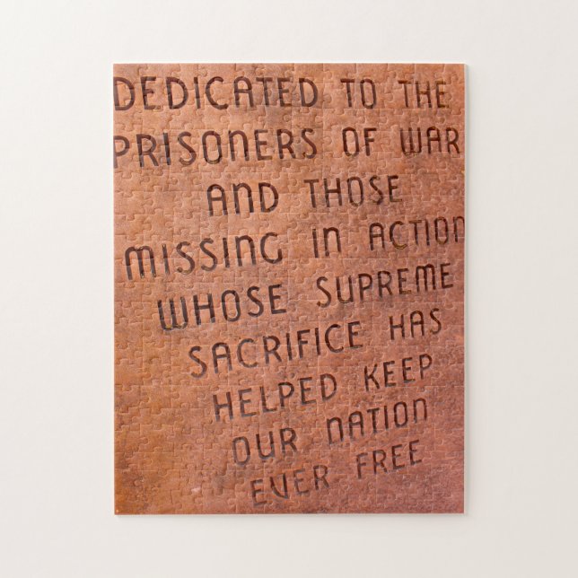 Militärmonument New mexico. Jigszle Puzzle Pussel (Vertikal)