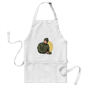 Militärofficer Retro armésoldat Förkläde