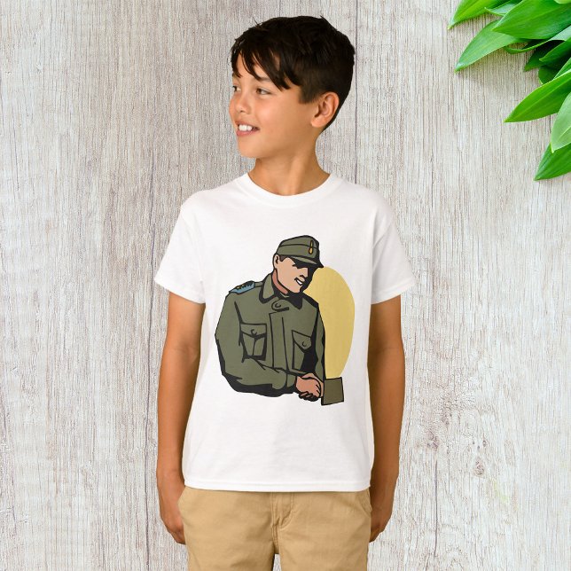 Militärofficer Retro armésoldat T Shirt (Skapare uppladdad)