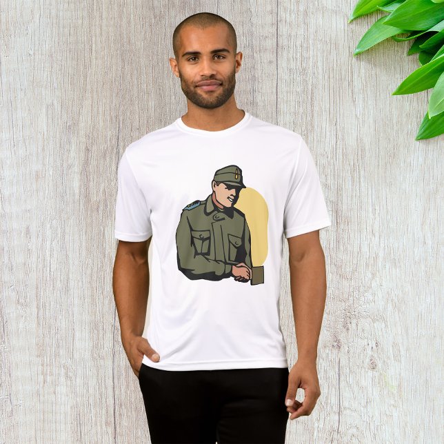 Militärofficer Retro armésoldat T Shirt (Skapare uppladdad)