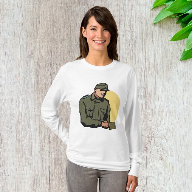 Militärofficer Retro armésoldat T Shirt (Skapare uppladdad)