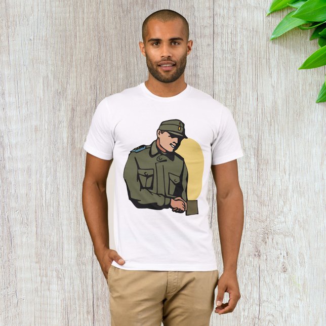 Militärofficer Retro armésoldat T Shirt (Skapare uppladdad)