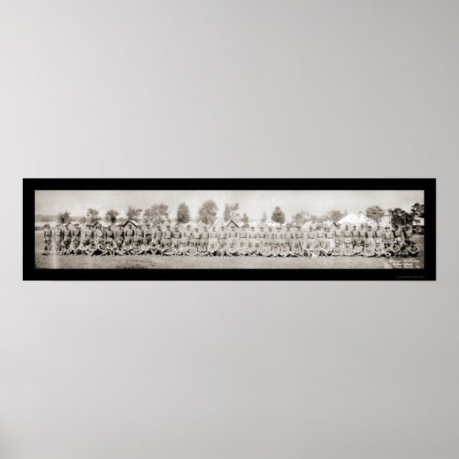 Militärofficerare WWI Photo 1917 Poster (Framsidan)