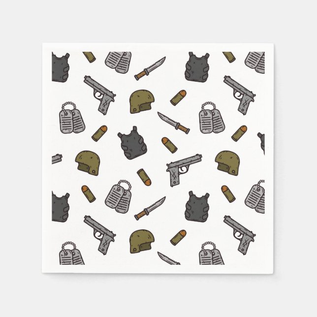 Militärpapper Pappersservett (Framsidan)