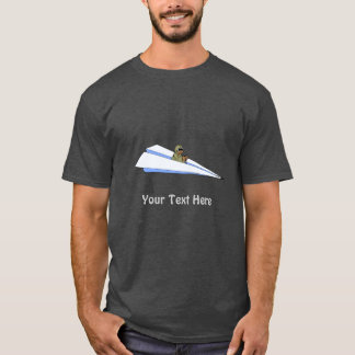 Militärpilot som flyger från det Pappra flygplanet T-shirt