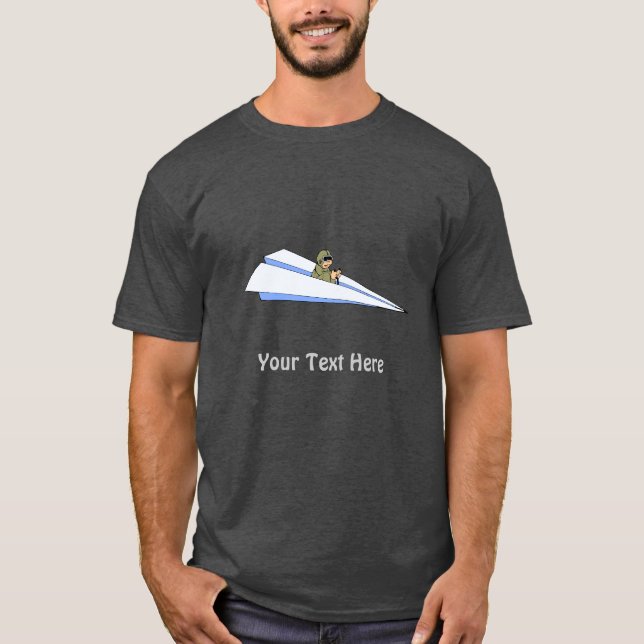 Militärpilot som flyger från det Pappra flygplanet Tee (Framsida)