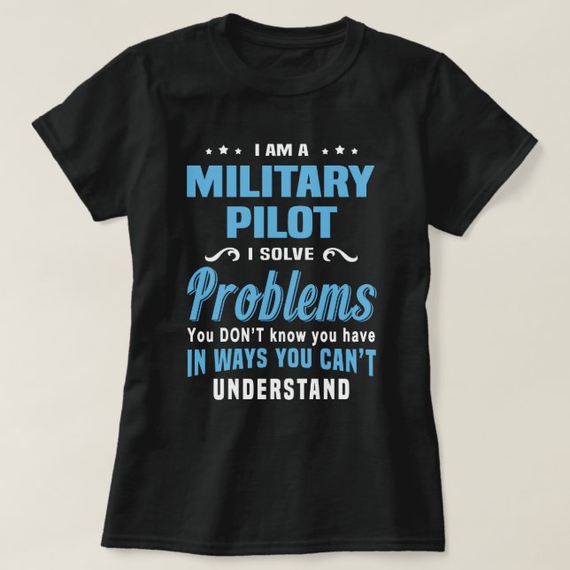 Militärpilot T Shirt (Design framsida)