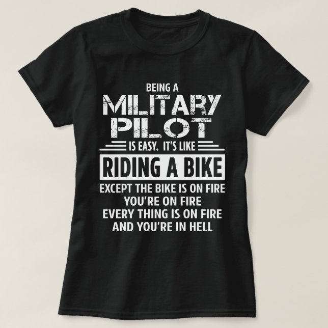 Militärpilot T Shirt (Design framsida)