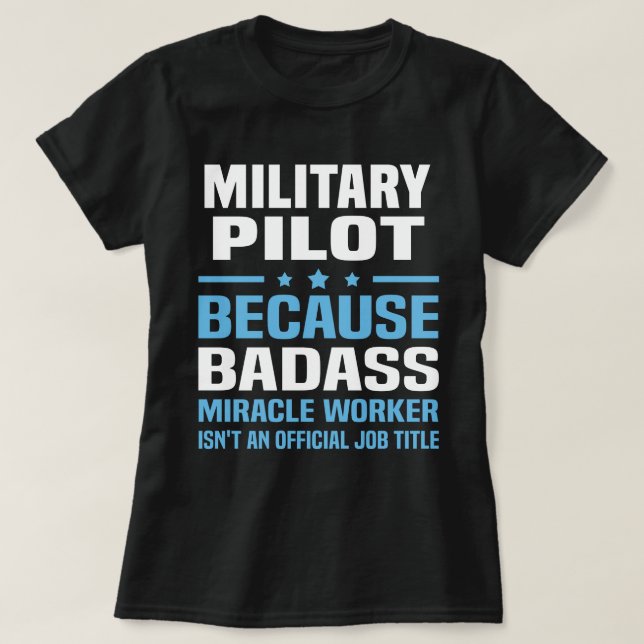 Militärpilot T Shirt (Design framsida)