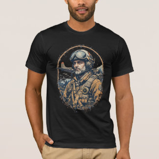 militärpilotskjorta t shirt