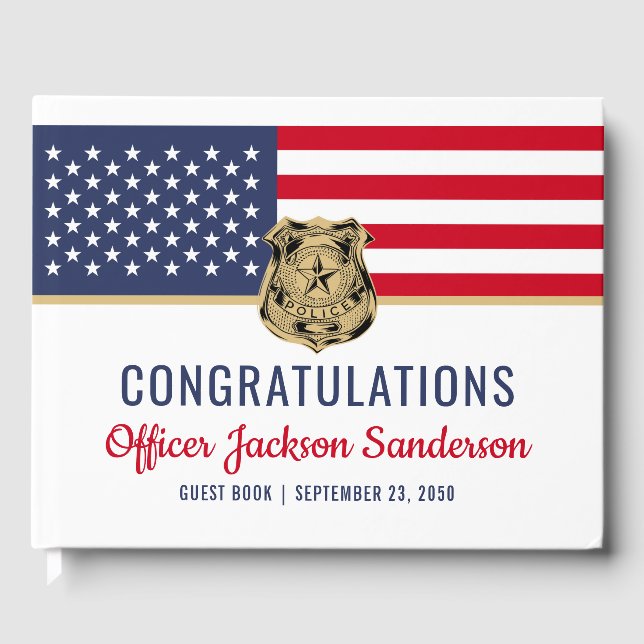 Militärpolis Pension American Flagga Gästböcker (Framsida)