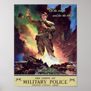 Militärpolisen - WW2 Rekrytering Poster