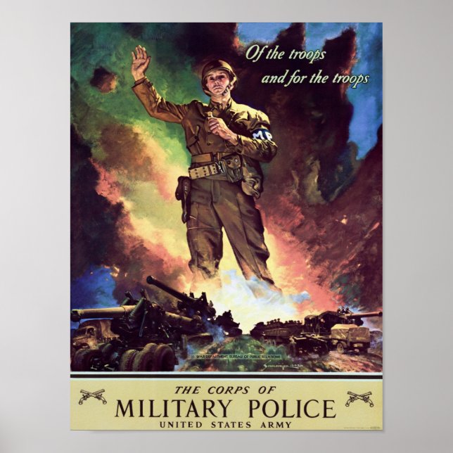 Militärpolisen - WW2 Rekrytering Poster (Framsidan)