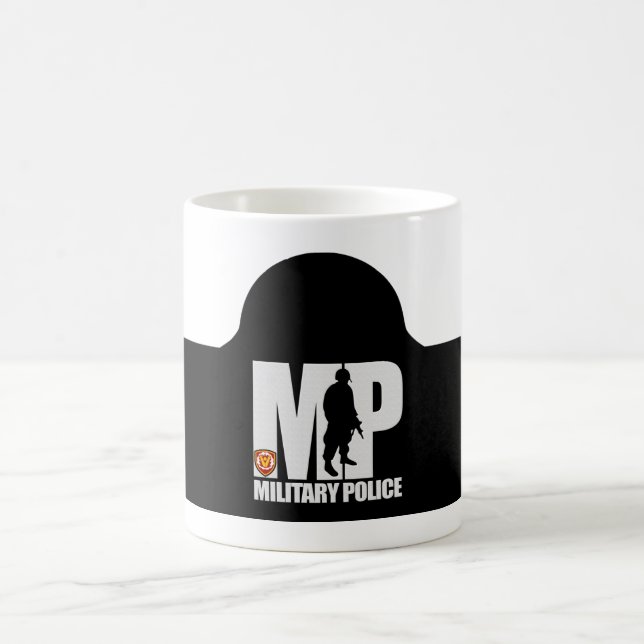 Militärpolisens armbågsmärke kaffemugg (Center)