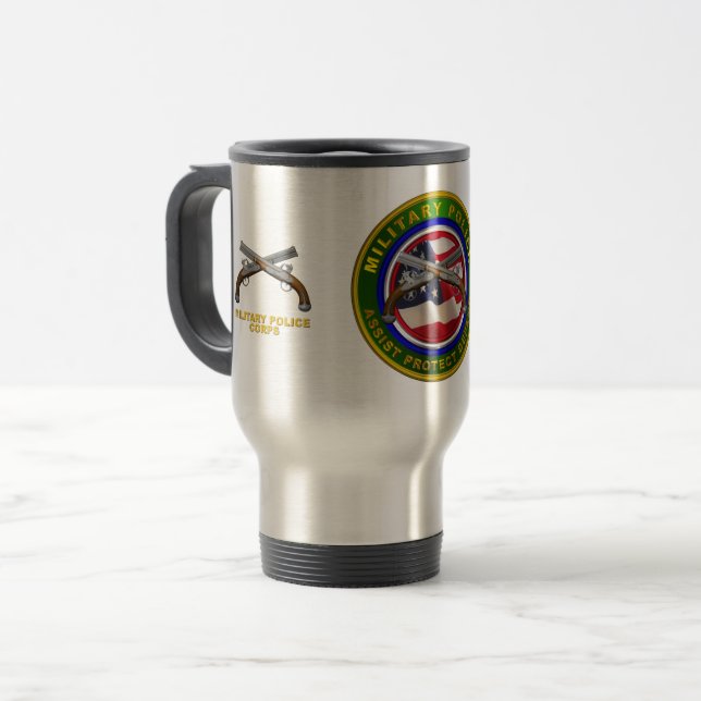 Militärpoliskårens veteran   resemugg (Framsida vänster)