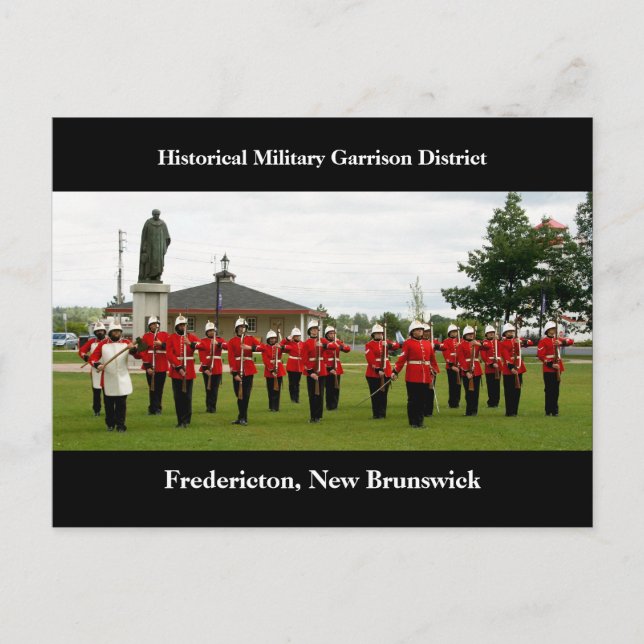 Militärshow i Garrison District, Fredericton Vykort (Framsida)