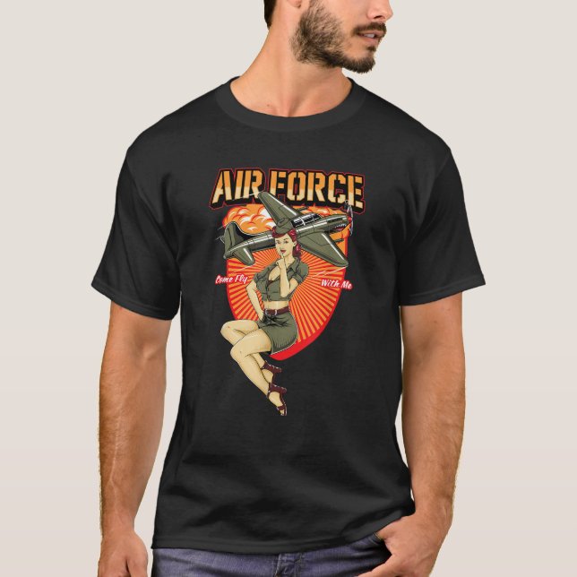 Militärstift-flicka T Shirt (Framsida)
