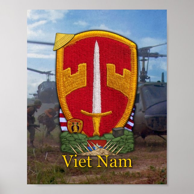 Militärstödskommando Vietnam MACV Poster (Framsidan)