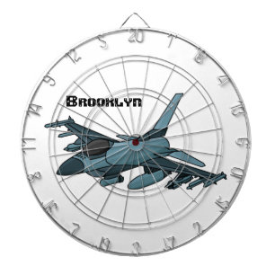 Militärstridsflygplan jet flygplan tecknad darttavla