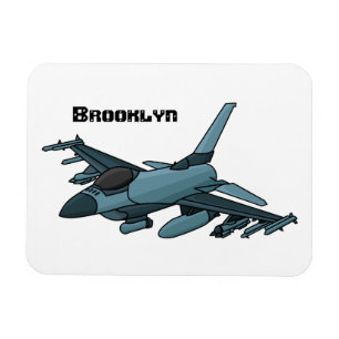 Militärstridsflygplan jet flygplan tecknad magnet