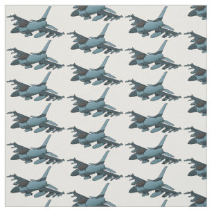 Militärstridsflygplan jet flygplan tecknad tyg