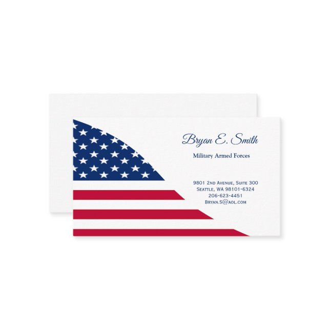 Militärt Affärskort (Fram/Back In Situ)