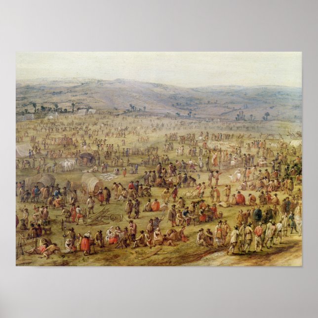 Militärt camping poster (Framsidan)