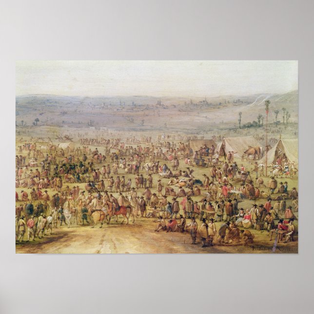 Militärt camping poster (Framsidan)