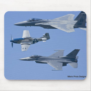 Militärt flyg Mousepad Musmatta